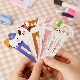 KOXHOX Cartoon Wacky 3D Squashed Animal Bookmark Kawaii Ocean Series3D Cartoon Cute Bookmark Novelty Funny Stationery For Kids Student Help With Reading Tortoise