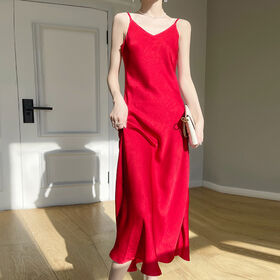 green emerald velvet dress Flower Straps Red Tulle Formal Dress with Slit