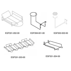 Metal pegboard wall accessories for Retail Store