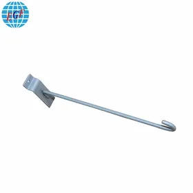10" Metal Hook for Slatwall systems for Retail Store