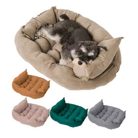 Breathable Luxury Washable Soft Padded Folding Pet Bed Mat Comfy Dog Bed