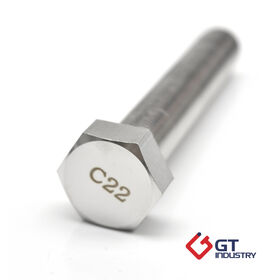 China oem stainless steel 304 316 c22 1.4539 1.4410 Hex bolt for Construction Industry