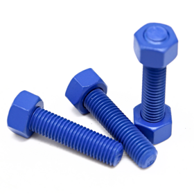 Teflon Materials B7, B8, B8M, L71, L43, Yellow PTFE, FEP, Xylan, M10 1/2, API20E Threaded Rods and Nuts for Oil and Industrial
