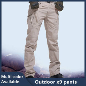 Pantalon De Travail Homme Hiver - Taille Élastique, Renforts Genoux, Poches Multiples - Anti-Coupure, Randonnée, Chantier