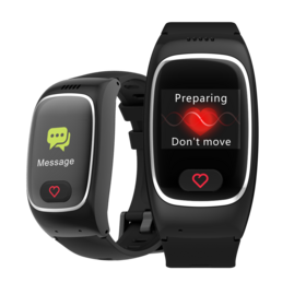 Jam Tangan Pintar GPS dengan Pemantauan Suhu Tubuh, Pemosisian LBS/WiFi, Panggilan Suara 2G, Kartu SIM, Pemantauan Detak Jantung untuk Lansia