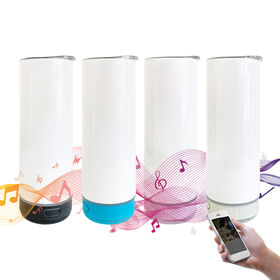 20oz Speaker Smart Music Player sublimation glow speaker tumbler gift mug for White Sublimation Transfer customize logo