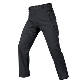 Pantalon De Randonnée Homme Imperméable Coupe-vent - Softshell Polaire - Multi-poches Zippées