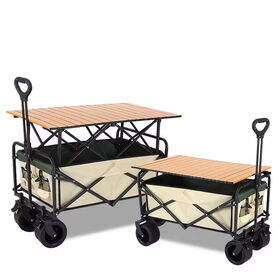 Carro de Camping Plegable para Exteriores, Carretilla de Camping, Picnic Portátil, Senderismo y Acampada