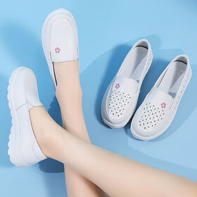 Crocs shops white nursing shoes