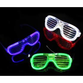 Factory price blinds led light cold light glasses flash glasses colorful fluorescent glasses night run party concert props