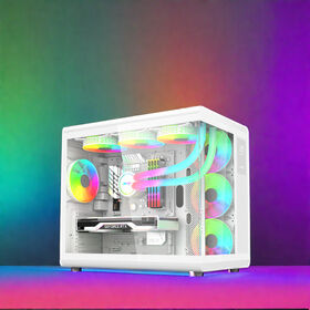 Beliebtestes ATX/M-ATX Computergehäuse & Tower PC Gaming Gehäuse für Desktop USB3.0 mit Temperaturanzeige