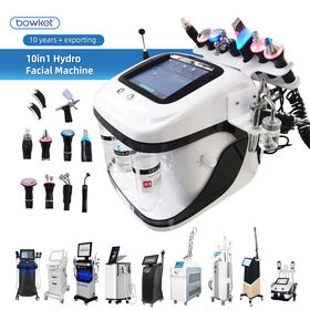 Bowket Black Pearl 10 en 1 Machine de Beauté Faciale RF Multifonctionnelle Jet d'oxygène Aqua Peeling Rajeunissement de la Peau Soin du Visage