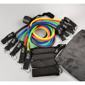 Juego de 11 piezas OEM TPE con hebilla de tensión para escalada, cuerda de tensión multifuncional, banda de resistencia, gancho de elevación, fitness en casa