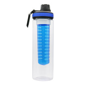 Bouteille d'eau de sport en plastique sans BPA avec infuseur de fruits, 700ml 800ml, prix de gros bon marché