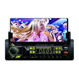 Pemasok audio mobil pemutar MP3 dengan dudukan telepon 7 Warna Bluetooth USB Radio Mobil Layar LCD Aplikasi Telepon Audio Mobil