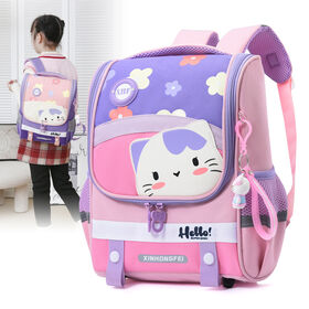 Mochilas Escolares Atacado para Meninas e Mulheres com Insígnia de Urso, Mochila Escolar de Nylon para Universidade