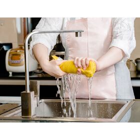 Cheap Natural Pad Cleaning Cloths Dishwashing Cloth Washing Cleaning Bamboo Fiber For Kitchen Cleaning 30*27cm