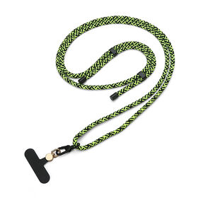 Pacote de 2 cordões para celular - 1 alça de pescoço ajustável, 1 alça de pulso, 2 almofadas, crossbody universal, multifuncional compatível com a maioria