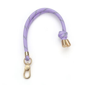 Cordão Ajustável para Telefone com Trançado Bicolor, Alça de Pulso para Telefone Compatível com Airpods, Capa de Telefone, Alça de Pulso para Câmera, Alça de Pulso para Celular