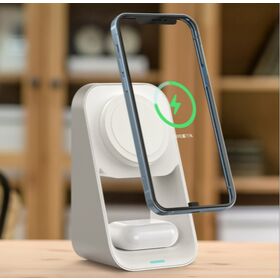 Sunlike 2-in-1 MagSafe, Echte 15W Leistung, Original MFM-zertifiziertes Modul/Qi2 Modul, für 15W Telefon und 5W AirPods