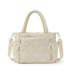 Tote Bag for Women,Tote Bag with Zipper,Shoulder Bag Handbag Quilted Tote Bag for Travel, Sport,Work with FABRIC WITH GRS