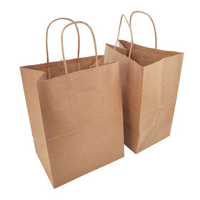 Factory supplier Take Away disposable custom china wholesale custom made paper bags