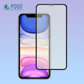 Protetor de tela de vidro temperado 3D com filtro de luz azul, proteção para os olhos, tela cheia para iPhone 11/XR, popular entre adolescentes