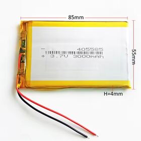 Lithium Polymer Battery 3000mAh 405585 3.7V 3000mAh Rechargeable Lithium Polymer Battery