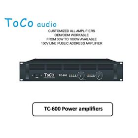 Amplificador de Potencia TC-600, 2U Profesional, Rendimiento Estable para Bandas, Ingeniería, Uso en Salas de Reuniones