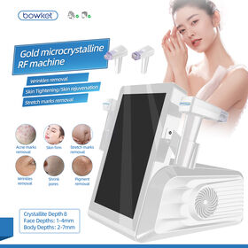 BOWKET 2024 Oro Rf Cristalito Profundidad 8 Rejuvenecimiento Facial Estiramiento y Lifting Eliminación de Arrugas Máquina de Belleza