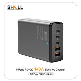 Chargeur intelligent mural/de bureau haute qualité 140W 5 ports 3C2A