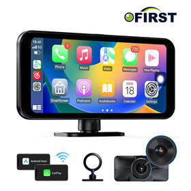 Écran tactile complet CarPlay, écran IPS de 6,25 pouces, prise en charge Bluetooth, WiFi, FM, sortie AUX, enregistreur à 2 objectifs avant 2K + arrière 1K