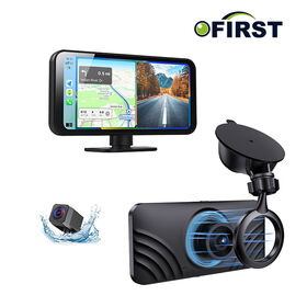 Nouvel Enregistreur à Double Objectif Style CarPlay, UHD Avant 2K + Arrière FHD 1K, CarPlay avec Écran Automatique, Écran de 6,25 Pouces pour Voiture