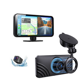 2-Channel Recording CarPlay, Front+Rear Lens, 6.25 Inch CarPlay with Automatic Scree, Support Wireless Carplay and Android Auto
