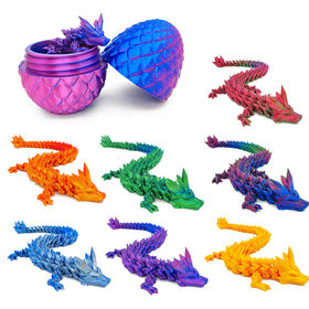 Venta caliente Huevo de dragón impreso en 3D Dragones Huevos Artesanías de plástico Adornos Decoraciones Artes y manualidades Adornos creativos, puede personalizar el logotipo del cliente