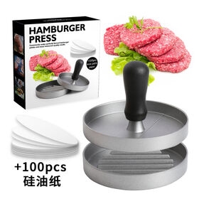 Barbecue And Barbecue Accessories Non Stick Aluminum Hamburger Patty Mold Hamburger Machine Hamburger Patty Machine