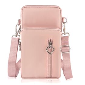 Small Cross body Bag for Women-Mini Phone Purses with Cross body Strap and Wallet Nylon Arm Bag with FABRIC WITH GRS