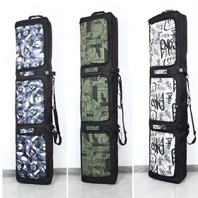 Mochila de snowboard ligera y plegable, cubierta impermeable de Oxford para tabla de esquí, paquete personalizado con ruedas