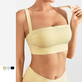Nouvelle brassière de sport pour femmes, antichoc, push-up, gilet de yoga, soutien-gorge de fitness pour la course, sous-vêtement de sport sans couture à plis latéraux pour femmes