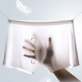 Hot sale ODM/OEM Adult high-elastic boxers tight-fitting men's underwear honeycomb bottom crotch ice silk seamless underwear