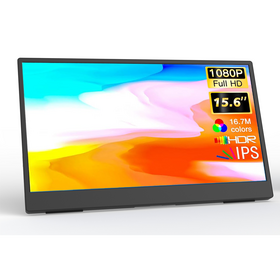 Bestseller 15.6" Portable Monitor 1080FHD 300nits HDMI Type C Dual Speaker built-in stand travel monitor for Laptop,Phone, Switch