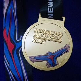 Médaille d'or mat pour les championnats nationaux autochtones, médaille aigle imprimée UV de l'Université de Newcastle