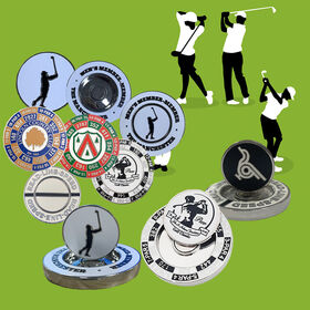 AI-MICH Personalized Golf Marker Customizable Engraved Ball Markers with Gift Box Perfect for Golf Lovers Golf Marker