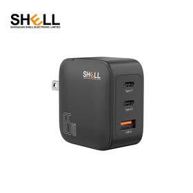 Hot new product fast charging 65w USB C Type C 2C1A Mobile Phone Charger GaN US Charger