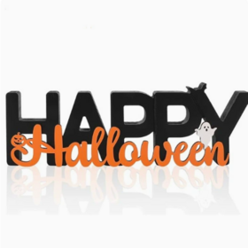 Halloween Wooden Pumpkin Ghost Decorations Hanging Ornaments Home Decor Crafts for Halloween Party