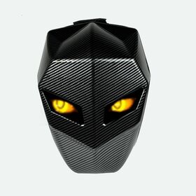 Tas Ransel Motor Pintar Cool Eyes, Tahan Air, Cangkang Keras, Layar LED DIY, Gaya Ksatria