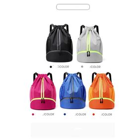 Tas Ransel Olahraga LOGO Kustom untuk Punggung, Perjalanan, Mendaki, Bola Basket, Sepak Bola, Tas Penyimpanan Sepatu Sneaker, Ransel Sepak Bola
