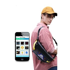Mochila com tela LED de controle dinâmico para promoção - Bolsas de ombro com luz LED