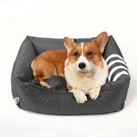 Sofá Cama De Felpa Para Perros, Sofá Calmante Para Mascotas, Sofá De Felpa Para Perros Con Funda Extraíble Lavable, Cama Calmante Para Perros De Felpa Esponjosa, Cama Grande De Espuma Viscoelástica