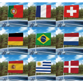 Can customize 30*45 polyester car flag world flag Car flag window flag car decoration